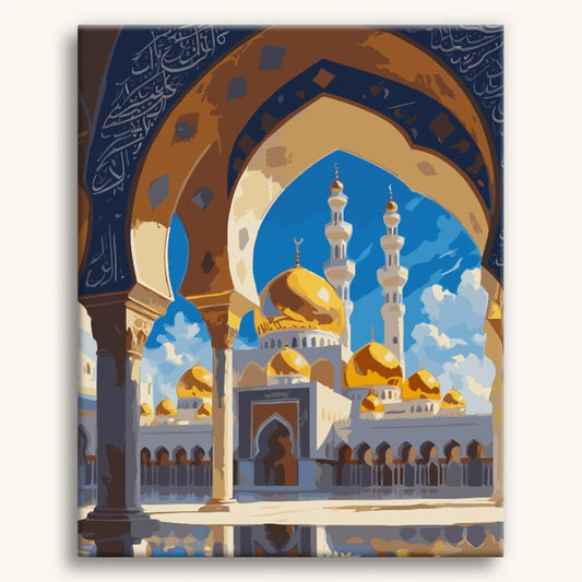 Arches dorées de Sheikh Zayed