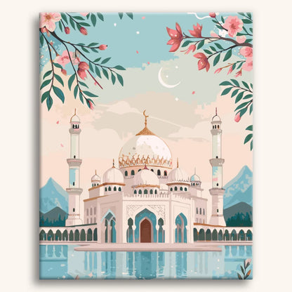 Mosquée au printemps